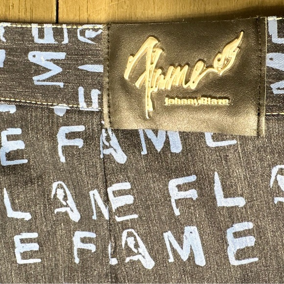 NWT Rare Johnny Blaze Flame Jeans Capris- sz.7/8 - Picture 11 of 11